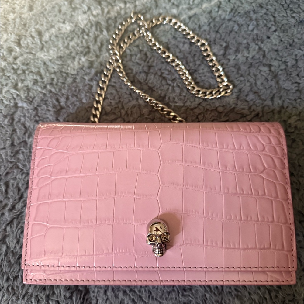 Alexander McQueen Skull Embossed Small Shoulder